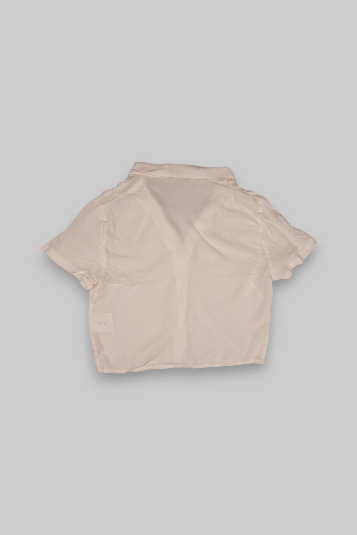CLOCKHOUSE Off-White Short-Sleeve Button-Up Blouse