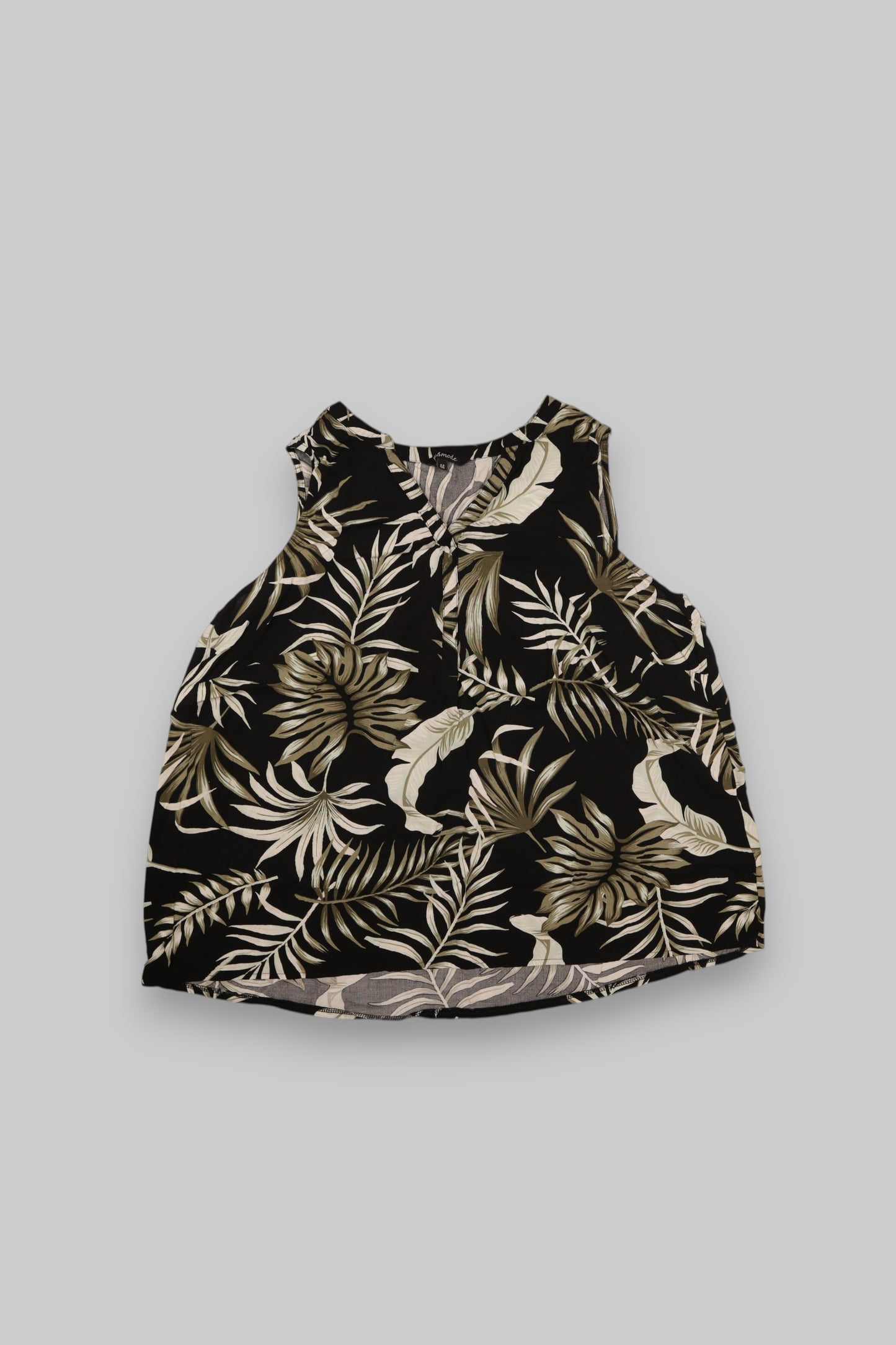 MS Mode Sleeveless Tropical Print Blouse – EU 44