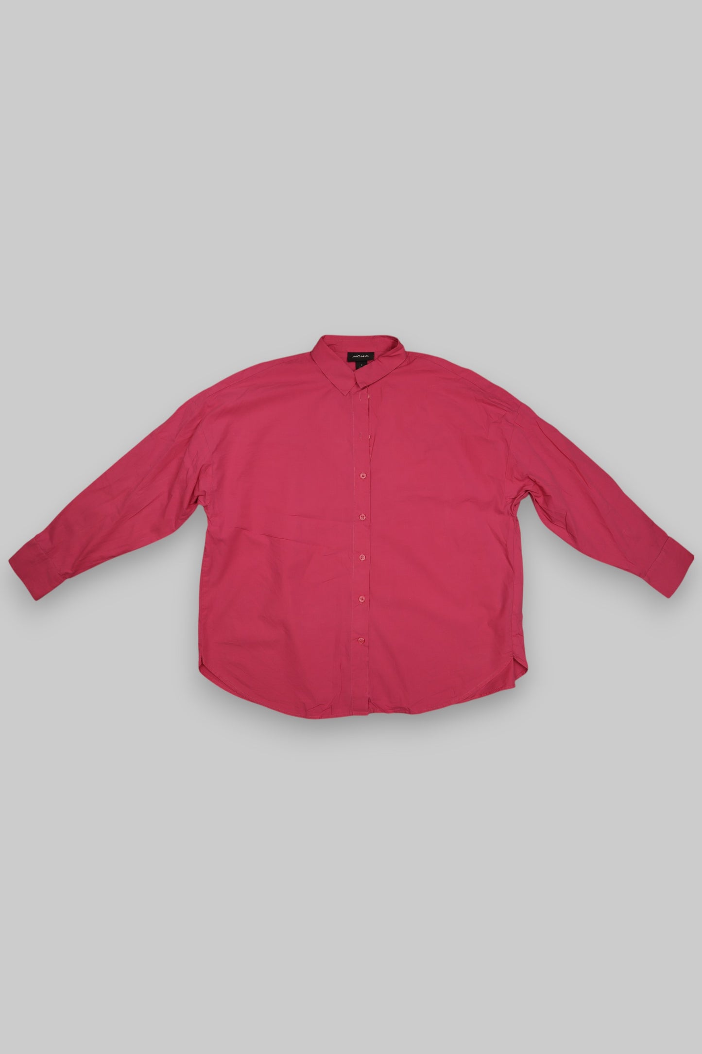 MONKI Hot Pink Cotton Long-Sleeve Shirt – Size S