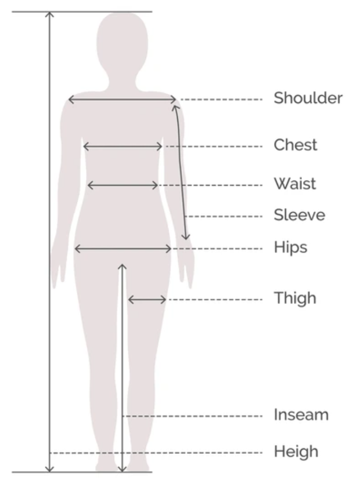 Edit Measurements – Luxeloopshop